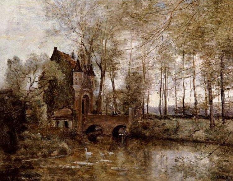 Jean-Baptiste Camille Corot Chateau de Wagnonville par Jean-Baptiste Corot